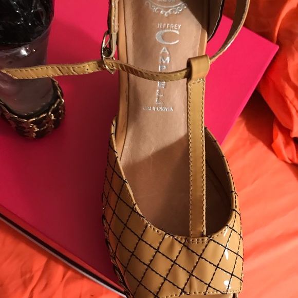 Jeffrey Campbell Carmel/ Black Patient Clear Heels - Picture 8 of 8